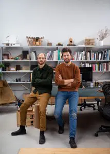 Niels Groeneveld en Raoul Vleugels. Foto: Wouter Kooken