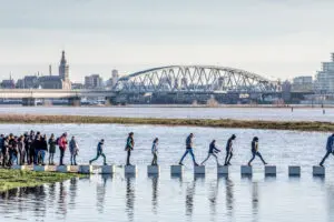 Hoog water Spiegelwaal januari 2018