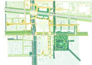 Basiskaart ontwikkelingsperspectief Alexanderknoop © Felixx Landscape Architects 