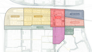 Deelgebieden ontwikkelingsperspectief Alexanderknoop © SITE urban development 