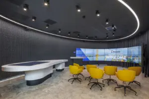 Het Visitor Center van Boskalis is ook een gezamenlijk project van de bureaus.