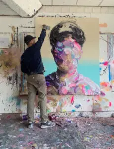 atelier van Aron Kroes