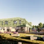 Als basis voor het Kindcentrum Voorhof koos NEXT Architects voor ‘een paviljoen in het groen’.