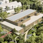 Het nieuwe bewegingscentrum op het zorglandgoed Hooge Burch in Zwammerdam is ontworpen door MoederscheimMoonen Architects in opdracht van Ipse de Bruggen.