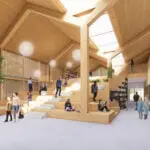 Het nieuwe sociale, culturele hart van Texel - het Thijssehuis - is duurzaam uitgevoerd in grotendeels biobased materialen.