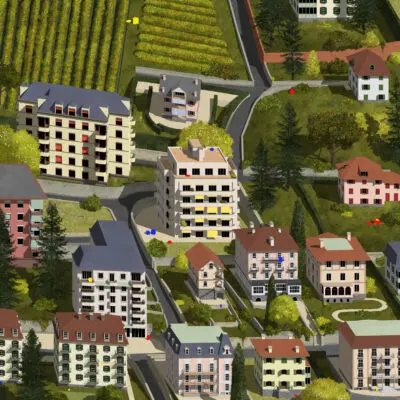 Urban villa ‘Le Chandoline’ Lausanne, 1933. Architect: Henri-Robet Von der Muhll. Drawing by Dogma