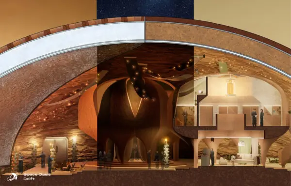 Doorsnede van een onderdeel van OUROBOROS