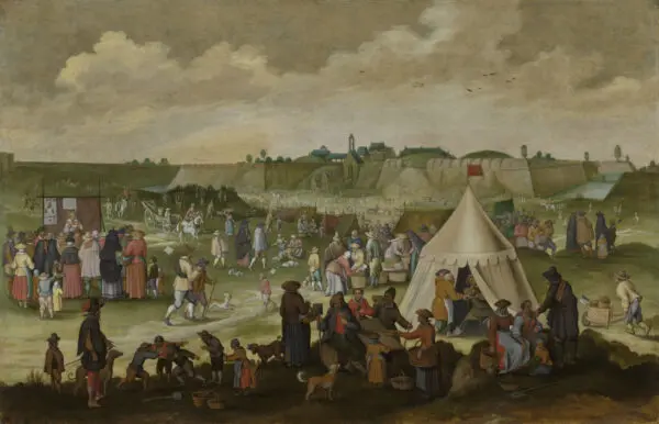 Anonieme Meester, Zuid-Nederlands, Antwerpen, 1ste kwart 17de eeuw, De afbraak van de Antwerpse citadel in 1577, inv.nr. 670, foto Rik Klein Gotin