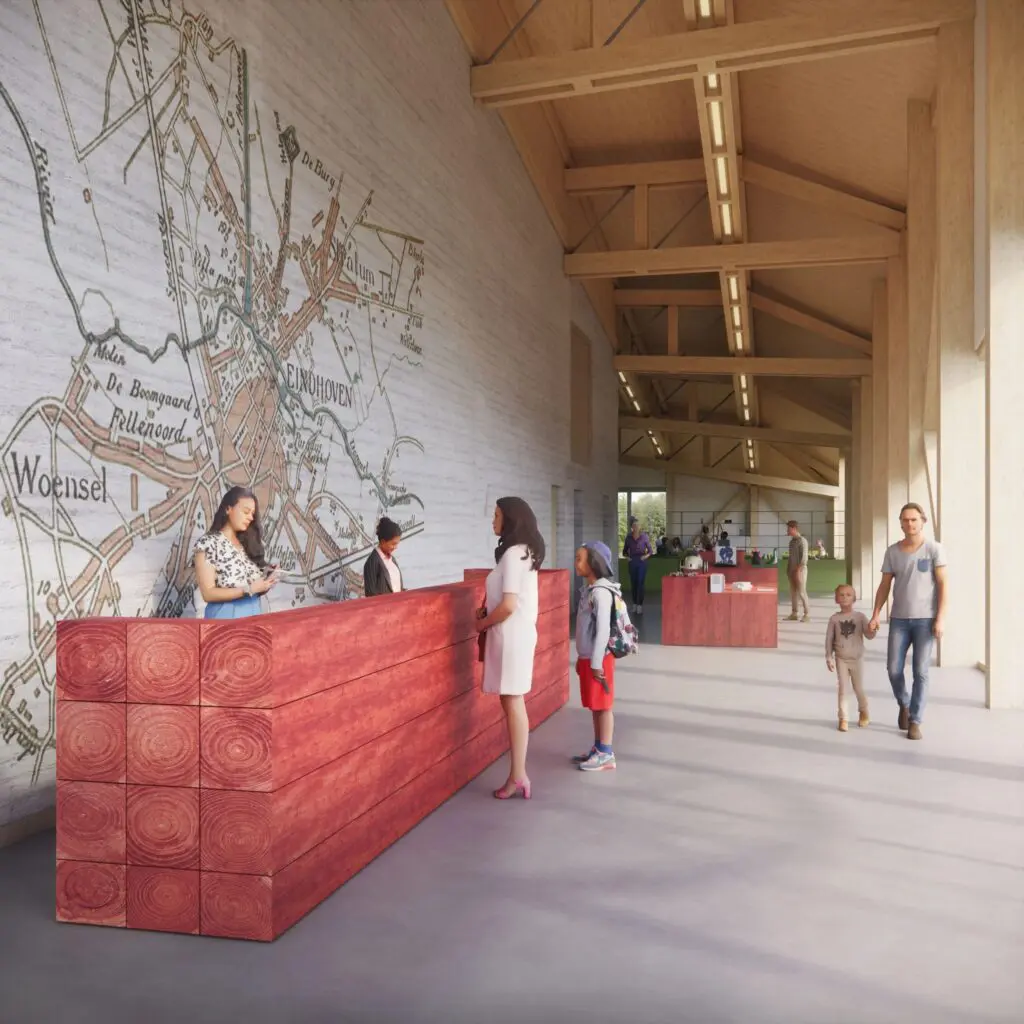 Op woensdag 2 september 2026 opent Zijne Majesteit de Koning officieel Museumpark VONK - naar een ontwerp van Marco Vermeulen - in Eindhoven. 