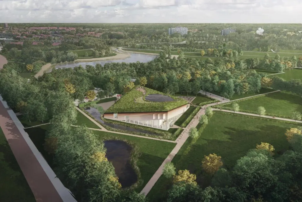 Op woensdag 2 september 2026 opent Zijne Majesteit de Koning officieel Museumpark VONK - naar een ontwerp van Marco Vermeulen - in Eindhoven. 