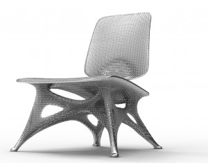 Aluminium gradient chair