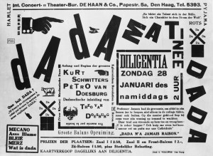 Theo van Doesburg: Affiche Dada-tournee in Nederland 1923 -
Collectie Centraal Museum, Utrecht; 
