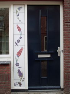 Anatolische tulpen op tableaus in cpo-project
Biz Botuluyuz in Delfshaven, XS2N-architects