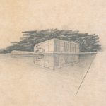 Schets de Hoeksteen in het water, Uithoorn Gerrit Rietveld