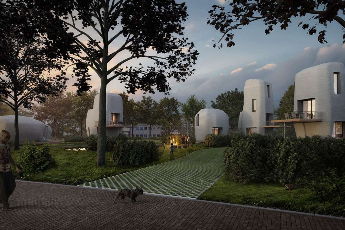 Bourgogne Dangle Bløde fødder 3D-geprinte woning van beton in Eindhoven - Architectuur.nl