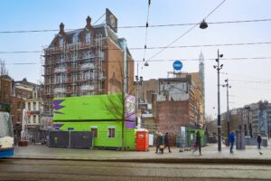 Half januari is Bouwbedrijf J.P. van Eesteren gestart met de herbouw van de ‘Heineken Hoek’ aan het Leidseplein.