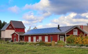 In Scandinavië hebben veel woningen PV-panelen