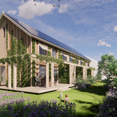 Klimaatpositief natuurhuis van stro